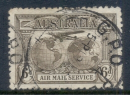 Australia 1931 Southern Cross, Air Mail Service 6d FU - Oblitérés