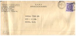 (456) Canada - OHMS Cover - Department Of Defence - 1953 - Lettres & Documents