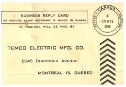(456) Canada - Pre-paid Card 4 Cents - 1950's - Briefe U. Dokumente