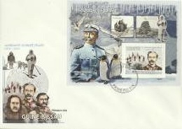 Guinea Bissau 2009, Admiral R. Peary, Pinguins, Ships, Birds, BF FDC - Albatros