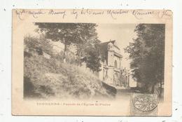 Delcampe - Cp, 89 , TONNERRE , Façade De L'église SAINT PIERRE , Dos Simple , Voyagée - Tonnerre