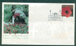 Australia 1993 Armistice Day 11 Nov Pictorial Postmark FDI PSE Lot52291 - Covers & Documents