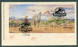 Australia 1993 Dinosaurs MS FDC Lot28014 - Covers & Documents