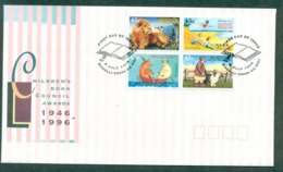 Australia 1996 Children's Book Council Blk 4, Riddells Ck FDC Lot51199 - Briefe U. Dokumente