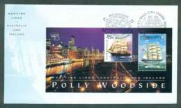 Australia 1999 Australia/Ireland Polly Woodside MS FDC Lot49165 - Cartas & Documentos