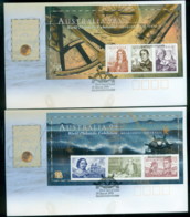 Australia 1999 Early Navigators Australia '99 2xMS FDC - Lettres & Documents