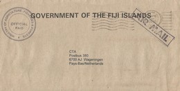 Fiji 2001 Suva Unfranked Official Ministry Postage Paid Cover - Fidji (1970-...)