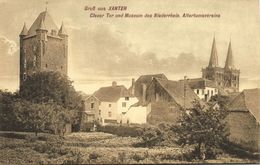 XANTEN Am Rhein, Clever Tor Und Museum Niederrhein Alterturmsvereins (1908) AK - Xanten