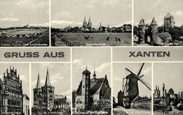 XANTEN, Clever Tor, Kriemhildmühle, St. Viktor-Dom, Colonia Trajana (1960s) AK - Xanten