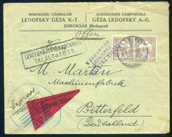 BUDAPEST 1916. Expressz Céges Levél Németországba Küldve  /  1916 Express Corp. Letter To Germany - Used Stamps