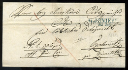 AUSZTRIA 1842. Jenikau, Szép Levél Czernowitz-ba Küldve  /  1842 Jenikau Nice Letter To Czernowitz - ...-1867 Prephilately