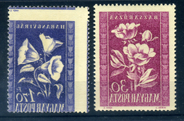 1950. Virág 2db érték, Teljes Gépszín átnyomattal  /  1950 Flower 2 Value Print - Unused Stamps