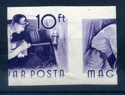 1955. Munka 10Ft Vágott Extrém Darab!  /  1955 Work 10 Ft Cut Extreme Piece - Unused Stamps