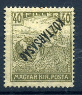 1918  40f Köztársaság Fordított Felülnyomattal  * - Unused Stamps