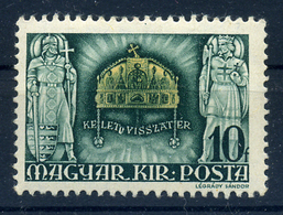 1940 Kelet Visszatér 'KELETU' Lemezhibával **  (30000)  /  1940 East Returned Misprint (30000) - Unused Stamps
