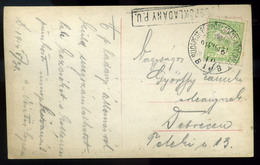 1914. Képeslap, Budapest-Püspökladány-Körösmező Mozgóposta Bélyegzéssel  /  1914 Vintage Pic. P.card Budapest-Püspökladá - Used Stamps