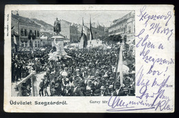 SZEKSZÁRD 1898. Garay Tér, ünnepség, Régi Képeslap  /  1898 Garay Sq. Festivity Vintage Pic. P.card - Hungary