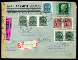 KOLOZSVÁR 1942. Cenzúrázott, Céges Expressz Levél Stuttgartba Küldve  /  1942 Cens. Corp. Express Letter To Stuttgart - Covers & Documents