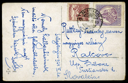 SALGÓTARJÁN 1924. Infla Bérmentesítésű Képeslap Csehszlovákiába Küldve  /  1924 Infl. Frank. Vintage Pic. P.card To Czec - Covers & Documents