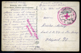 I. Világháború .Képeslap, Budapesti Központi Oltáregyesület Kórházi Bélyegzéssel  /  WW I. Vintage Pic. P.card Budapest  - Used Stamps