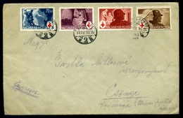 BUDAPEST 1944. Levél Vöröskereszt Bélyegekkel Csöngéra Küldve  /  1944 Letter Red Cross Stamps To Csöngé - Covers & Documents