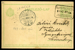 NAGYKONDA 1914. Díjjegyes Levlap, Szép Postaügynökségi Bélyegzéssel  /  1914 Stationery P.card Nice Postal Agency Pmk - Used Stamps