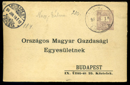 NAGYKÁLNA 1898. Komplett, Hivatalos Díjjegyes Levelezőlap   /  1898 Complete Official Stationery P.card - Used Stamps