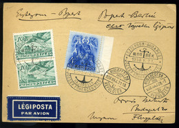 1938. Esztergom - Budapest Alkalmi Légi Levelezőlap  /  1938 Esztergom - Budapest Spec  Airmail P.card - Covers & Documents