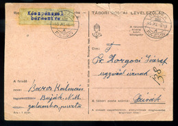 BUJÁK 1945.11. Kp Bérmentesítésű, Inflációs Levlap Szirákra Küldve  /  1945.11 Cash Frank. Infl. P.card To Szirák - Covers & Documents