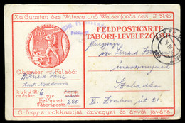 1916. I. VH Grafikus Tábori Posta Levlap Szabadkára Küldve  /  1916 WW I. Graphics APO Card To Szabadka - Used Stamps