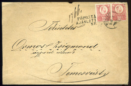 BUDAPEST 1874. Ajánlott Levél 4*5kr Temesvárra Küldve  /  1874 Reg. Letter 4x5 Kr To Temesvár - Used Stamps