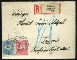 BUDAPEST 1896. Szép Ajánlott Levél, Nemesi  Viasz Pecséttel Temesvárra  /  1896 Nice Reg. Letter Noble Wax Seal To Temes - Used Stamps