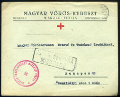 MISKOLC 1945. Vörös Kereszt, Cenzúrázott Levél Budapestre  /  1945 Red Cross Cens. Letter To Budapest - Covers & Documents