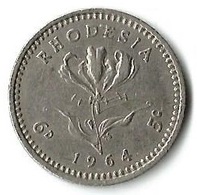Lot 1 Pièces De Monnaie   5 Cents 1964 - Rhodesien