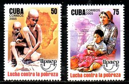 CUBA. N°4279-80 De 2005. UPAEP/Lutte Contre La Pauvreté. - Contre La Faim