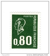 Bequet 0.80fr Vert YT 1891b Typographié Sans Phosphore . Voir Le Scan . Cote Maury N° 1891d : 2 € . - Unused Stamps