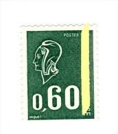 Bequet 0.60fr Vert YT 1815a Taille Douce Et GOMME TROPICALE . Voir Le Scan . Cote Maury N° 1808c : 9 € . - Unused Stamps
