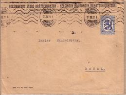 FINLANDE , SUISSE - LETTRE HELSINSKI POUR BALE , TIMBRE SUOMI 2 M FINLAND - Briefe U. Dokumente