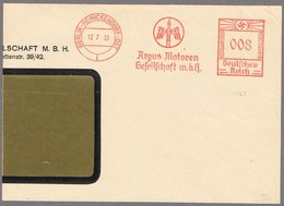 Deutschland Berlin 1935  Briefstück Mit Freistempel - Argus Motoren Gesellschaft - - Trucks