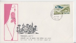 ISRAEL 1967 YERIHO OPENING DAY POST OFFICE TZAHAL IDF COVER - Portomarken