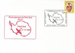 73243- FIRST LANDING AT SOUTH POLE, PLANE, POLAR FLIGHTS, SPECIAL COVER, 2006, ROMANIA - Vuelos Polares