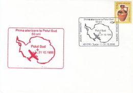 73243- FIRST LANDING AT SOUTH POLE, PLANE, POLAR FLIGHTS, SPECIAL COVER, 2006, ROMANIA - Vols Polaires