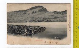 1907 BECKENRIED Panorama With Boat FP V See 2 Scans - Beckenried