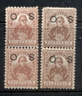 NSW 1888-89 Capt Cook 4d Brown + Red Brown Opt OS Pr MUH - Nuevos