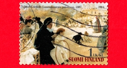 FINLANDIA - SUOMI - Usato - 2004 - 150 Anni Dalla Nascita Di Albert Edelfelt - Giardino Del Lussemburgo A Parigi - 1 - Used Stamps