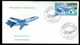 Polynésie - FDC -  Avion - 1973 - O  140 - FDC