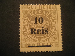 10 O.p. 80 Reis MACAU 1887 Yvert 26 (Cat. Year 2008: 50 Eur) Stamp Macao Portugal China Area - Unused Stamps