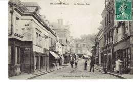 Cpa Brionne La Grande Rue - Other & Unclassified