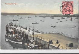 18-169 CPA FALMOUTH PIER, Voyagée En 1912, Bon état - Falmouth