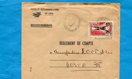 MARCOPHILIE-lettre-Nlle Calédonie"Recouvrement">France Cad 1969-tontouta Aérodrome-stamp 375 Haltérophile - Brieven En Documenten